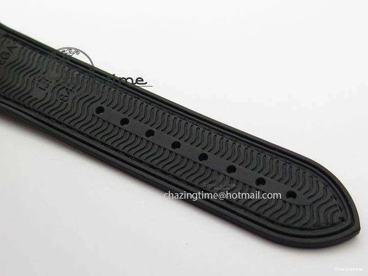 0326 Breathable Seamaster Professional Chrono RG Black Ceramic Black Dial On Black Gummy Strap A 8214